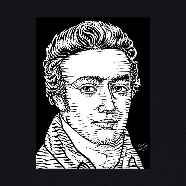 SAMUEL TAYLOR COLERIDGE ink portrait by lautir